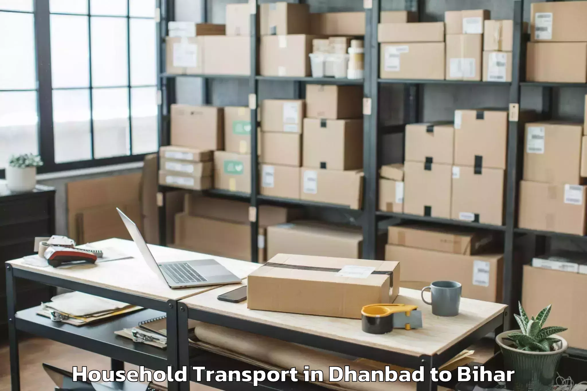 Reliable Dhanbad to Akbar Pur Barari Household Transport